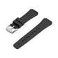 Black Rubber Strap 20mm