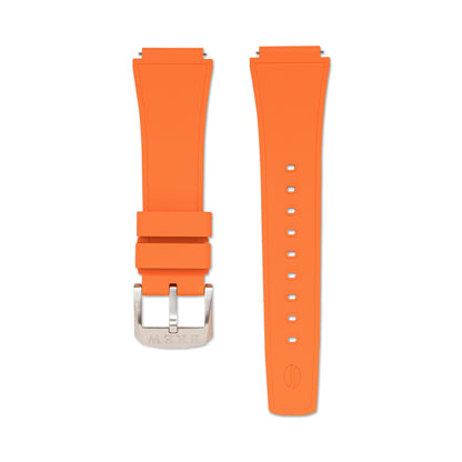 Orange Rubber Strap 20mm