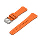 Orange Rubber Strap 20mm