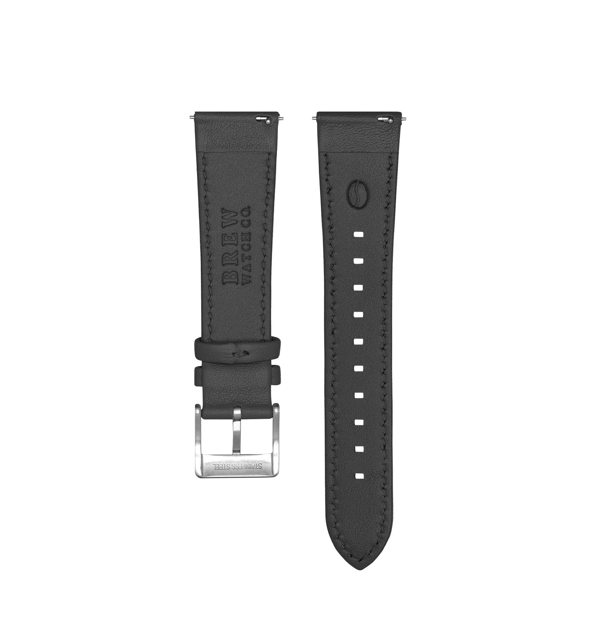 Black discount leather strap