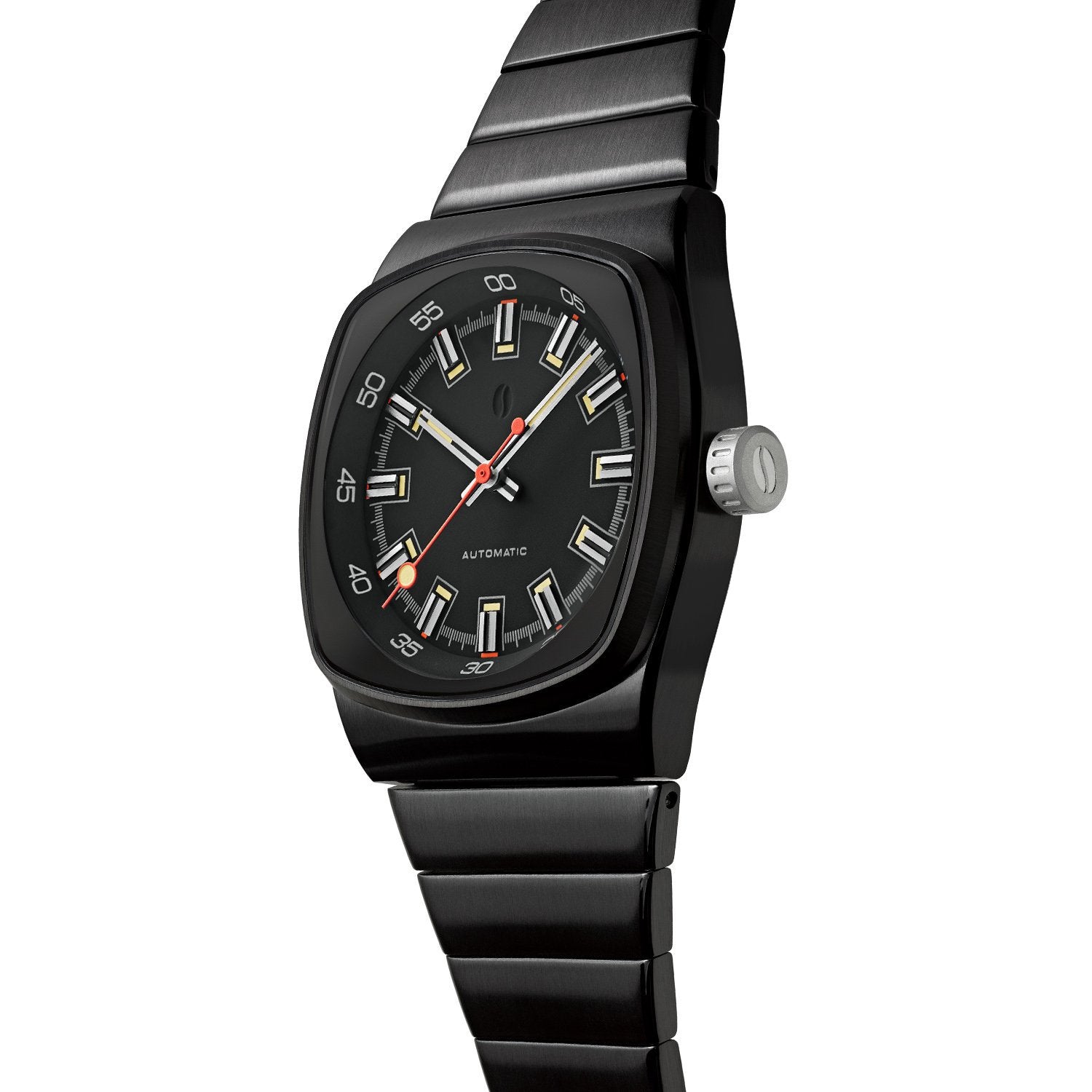 All black automatic discount watch