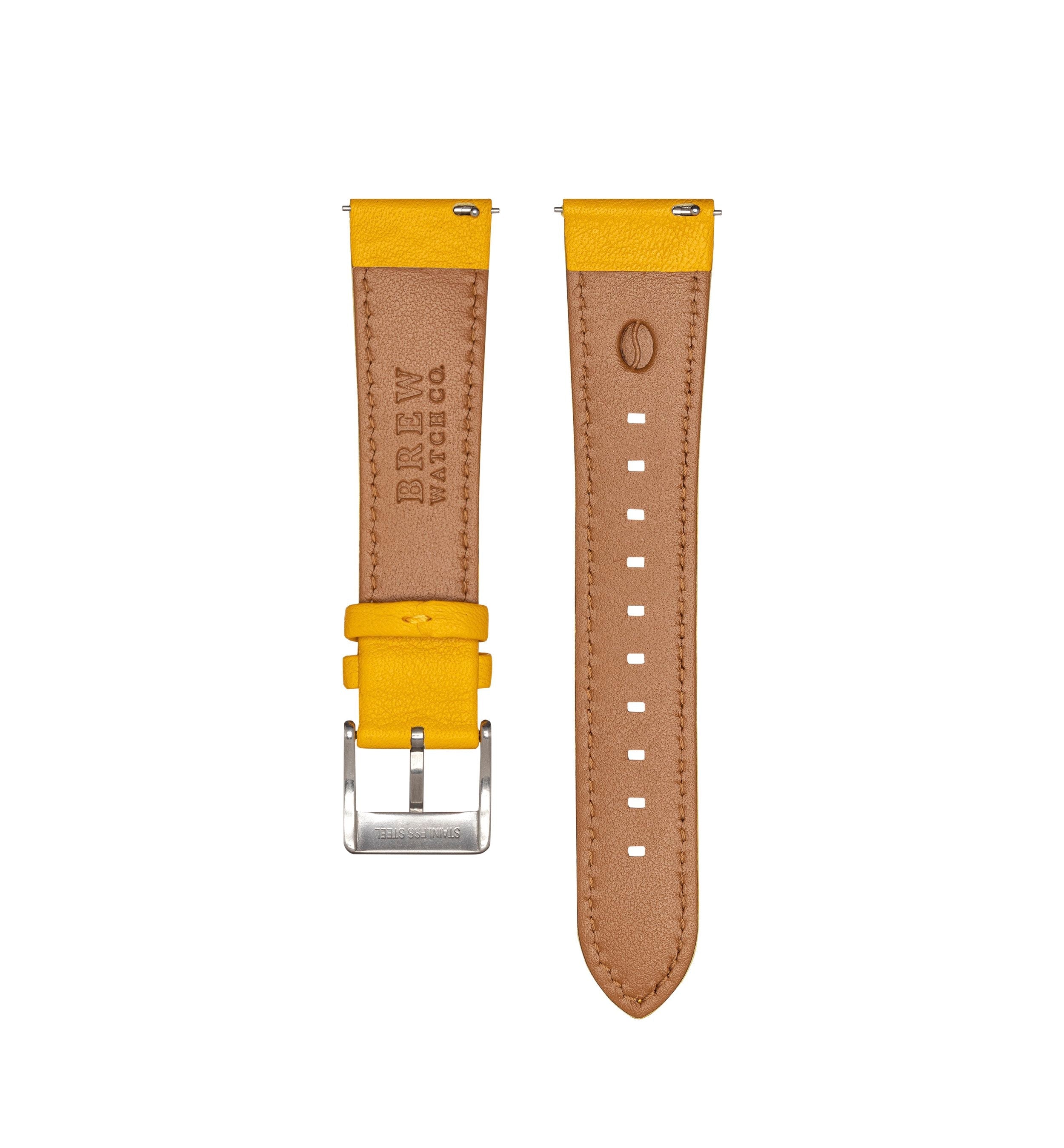 Yellow discount leather strap